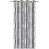 Arsvita Fadenvorhang Metall-Optik 140x250cm Ösen dunkelgrau - anthrazit