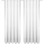 Bestgoodies Dekoschal Ellen Universalband Blickdicht 2er Pack 140 cm x 145 cm Weiß