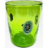 Markenlos Venezianisches Glas Murrine Millefiori Murano Becher aus Italien