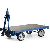 Bakoprotaurus Bako Logistiksysteme Industrie-Anhänger mit Kugellenkkranz 3t Traglast Vollgummi 2000x1000mm