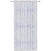 Arsvita Fadenvorhang Metall-Optik 140x250cm Ösen weiß - schneeweiß