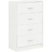 Wohnling Sideboard WL5.864 Weiß Hochglanz 60x90x30 cm Anrichte Holz Modern Schmale Schubladenkommode Esszimmer Kleiner Allzweckschrank Flur