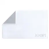 JOOP! Handtücher Classic Doubleface Badematte Weiß/Silber 50 x 80 cm