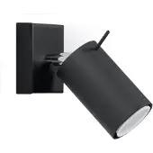 Licht-Erlebnisse Wandlampe Metall verstellbar Schwarz GU10 Modern