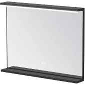 Aquabatos Beleuchteter Badspiegel 80x60x11cm, dimmbar, Anti-Beschlag-Funktion, mit Ablage