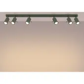 Licht-Erlebnisse Spot Lampe Metall GU10 verstellbar Olivgrün länglich Modern Strahler