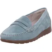Waldlaufer H-Lucy Damen Mokassin in Blau, Größe 7.5