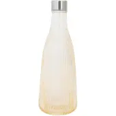 Cosy & Trendy Wasserflasche Mit Deckel Glas 1l Bernsteinfarben H28cm