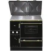 Wamsler wasserf. Küchenofen | K 148 CL | 23 kW | schwarz/gold | rechts