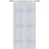 Arsvita Fadenvorhang Fadengardine Gardine Vorhang Metall-Optik 140 cm x 250 cm Stangendurchzug Weiß