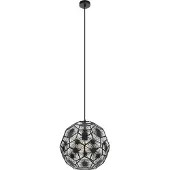 Eglo Schwarze Hängelampe Skoura 1 Ø 41cm