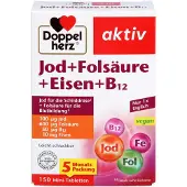 Queisser Pharma GmbH & Co. KG Doppelherz Jod+folsäure+eisen+b12 Tablet 150 St
