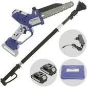 BullMach AION 20 - Hochentaster - Akku-Astkettensäge + Teleskopschaft 130-200 cm - 2x21V 2Ah