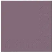 Duni Zelltuch Serviette 33x33 cm 1/4F. plum