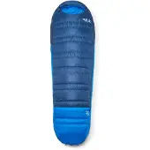 Rab - Ascent -6C / 20F - Daunenschlafsack Gr Regular Wide - Body Size: 185 cm blau