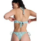 Roxy Bandeau-Bikini-Top "Wildside Paisley", Damen, Gr. L, Cup B, oil grün wildside paisley, Obermaterial: 85% Microfaser, 15% Elasthan;, Bikini-Oberteile Bandeau-Bikini-Top