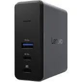 Lenovo X9 Charging GaN Dock, Kabelgebunden, USB 3.2 Gen 2 (3.1 Gen 2) Type-C, 60 W, Grau, MicroSD (TransFlash), 3840 x 2160 Pixel