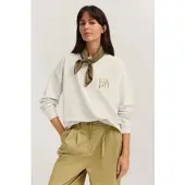 Bugatti Sweatshirt "mit Print", aus elastischer Baumwollqualität