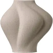 AYTM Vase Saltare, 30 cm, taupe, Keramik Saltare, alu / grau / zink, Keramik