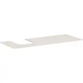 Hansgrohe Xevolos E Konsole, 1 Ausschnitt links, 1370x550mm, für Aufsatzwaschtisch, 54205780, Farbe: Sandbeige Matt