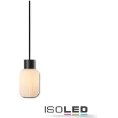 ISOLED Pendelleuchte, white Glas, schmal, E27, 50-300cm, exkl. Baldachin