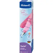 Pelikan Füllhalter (Patronenfüllsystem) Twist Füller für Rechts- und Linkshänder, Berry Pink, Feder