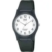 Q&Q Quarz Armbanduhr 38mm Kunststoffgehäuse Gummiband 10 ATM wasserdicht