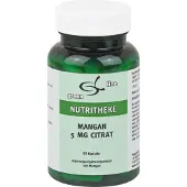 11 A Nutritheke GmbH Green Line Nutritheke Mangan 5 mg Citrat Kapseln, 60 St. Kapseln