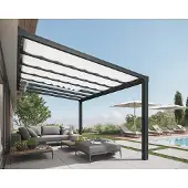 Canopia Sonnensegel für Terrassendach Stockholm Weiß 325x740 cm