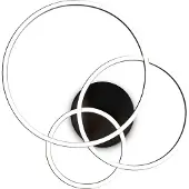 Ideal Lux FRAME PL CERCHIO Wandleuchte Deckenleuchte in kreisförmigem Design Struktur Schwarz