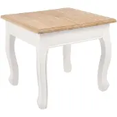 CLP Beistelltisch Alma Holz HBT: 45x50x50 cm natura/weiß
