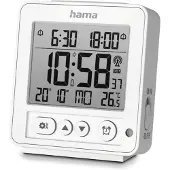 Hama 00185894, Digitaler Wecker, Weiß, Drinnen, Erwachsener, Junge/Mädchen, LCD