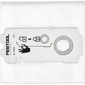 Festool 577484, Zylinder-Vakuum, Staubbeutel, Weiß, Fleece, L, M, CT 25