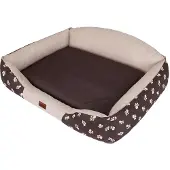 HOBBYDOG Hundebett Royal XL – 84×65 cm, hoher Rücken, abnehmbarer Bezug, pflegeleicht & robust, ideal für mittelgroße Hunde