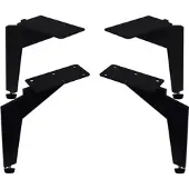 Premium Living Fußset Silverstone Grau/Schwarz