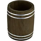 Genware Miniatur-holzfass 11,5 Cm Durchmesser x 13,5 Cm