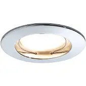 Paulmann Einbauleuchten Set Coin dimmbar satiniert rund starr LED 3x7W 2700K 230V 51mm Chrom/Alu Zink