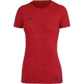 Jako Damen T-Shirt Premium Basics 6129-01 38 - rot meliert - 38