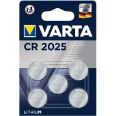 Varta Batterie CR2025 Lithium im 5er Sparpack