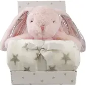 CarloBaby Fleecedecke und Kuscheltier Kaninchen, Rosa