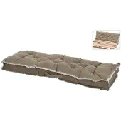 H&L Palettenmöbel Armlehne/Sitz, 120x40x8cm, beige