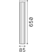 Ideal Lux Moderne Stehleuchte Kurt Metall Schwarz Led 12W 4000K Natürliches Licht