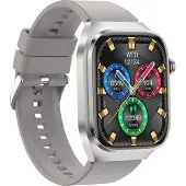 INF Smartwatch mit EKG, Herzfrequenz, Blutdruck, Schlaf, Schrittzähler Grau