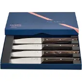 Opinel Facette Dark Ash, Tischmesserset 4-teilig