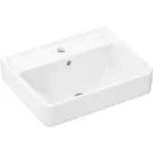 Hansgrohe Xanuia Q Handwaschbecken 500/390 mit Hahnloch und Überlauf, SmartClean
