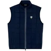 EA7 für Herren. 7M001512_AF21509 Premium-Schildweste M navy (L), Weiß, Lässig, Polyester, Ärmellos / Hosenträger, Marine