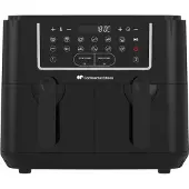 Continental Edison Ölfreie Heißluftfritteuse – RFRSH24002CB – 9 l – Doppelschalen – 2400 W – Schwarz