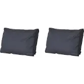 Madison - Lounge Rückenkissen Basic schwarz - ca. 40x60 cm - 2er-Set