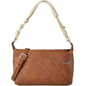 Desigual Stylische braune Handtasche mit verstellbarem Schultergurt und Fächern