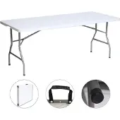 TRUTZHOLM Klapptisch 180x75x74 cm Kunststoff / Stahl Gartentisch Esstisch Campingtisch ...